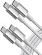 Anker 6ft USB C to C Cable (100W, 2-Pack), Type C Charger Fast Charging for MacBook Pro, iPad Air, Samsung Galaxy, Pixel, Switch, LG, and More (Si...
