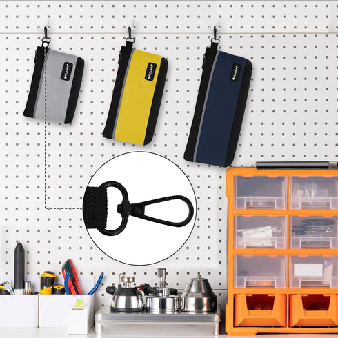 TICONN Tool Pouches with Zipper, 1680D Oxford Small Tool Bags, Waterproof Utility Bag Zipper Pouch for Tool Organizers and Storage (3 Pack Combo)...