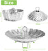 Stainless Steel Steamer Basket, Vegetable Steamer Basket for Instant Pot, Insert for Veggie/Seafood Cooking/Boiled Eggs with Safety Tool - Adjusta...
