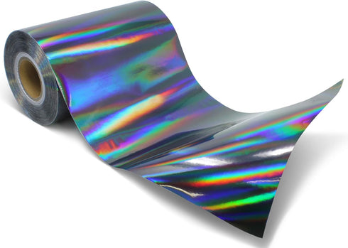 VViViD Deco65 Holographic Black Chrome Permanent Adhesive (12" x 6ft)...