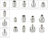 8 PCS Airbrush Adaptor Kit Compressor Connector Set 1/4 to 1/8 Threaded Plug for Connecting for Compressor and Airbrush Hose...