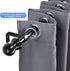 Curtain Rod, 48" - 84" Black Curtain Rods for Windows, 1" Diameter Decorative Adjustable Curtain Rod with Brackets for Room Divider, Bedroom, Livi...