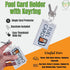 2 Pack - Rigid Fuel Card Holder with Key Ring - Clear Hard Plastic Card Protector Keychain for Fleet, Gas Cards, Company Cars and More by Speciali...
