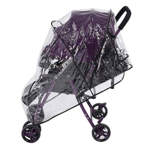 Baby Stroller Rain Cover, Transparent Weather Pushchair Protection Raincover Universal Waterproof Windproof for Pushchair Pram...