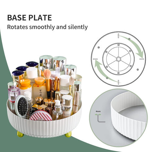 funest Makeup Perfume Organizer, 360 Degree Rotating Lazy Susan Cosmetic Desk Storage Lotions Display Case Round Tray with Large Capacity, for you...