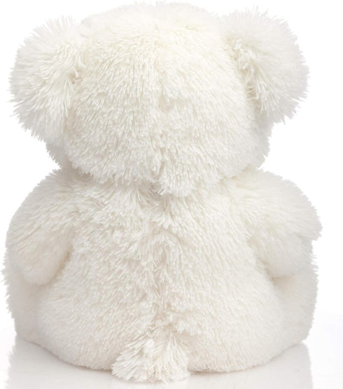 HollyHOME Teddy Bear Stuffed Animal Plush Bear with Red Bow Holding a Picture frame Soft Plush Toy Christmas Valentine's Day Gift 12 Inches White...