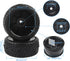 4PCS 1:10 On Road RC Tires 12mm Hub Wheel Rims Concentric Hard Dish for Touring Racing Cars, Black...