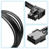 SinLoon 8-Pin Extension Cord PCIE 8 Pin Female to Right Angle Male PCIE Express Power Adapter Cable for Graphics Card 18AWG 15CM/5.9Inch (Left)...