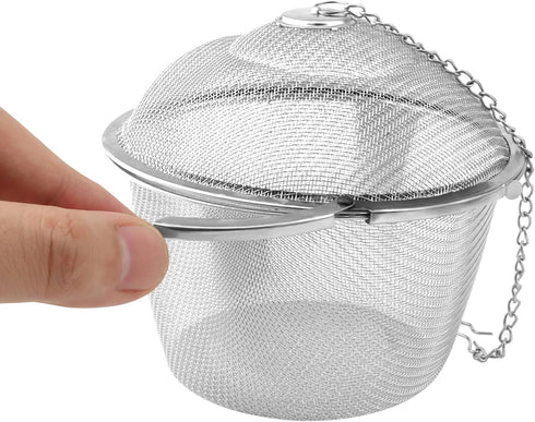 Set of 5 Tea Infuser for Loose Tea, 5 Sizes Fine Mesh Tea Strainer with Chain, Stainless Steel Tea Ball Infusers for Loose Tea Spices Herbs...