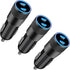 USB-C Car Charger Adapter, KYOHAYA 3Pack 72W Dual PD Power Cigarette Lighter Type-C Car Charger Fast Charging for iPhone 15/15 Pro/15 Pro Max/14/1...