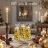 DomeStar 150PCS Fake Gold Ice, Acrylic Ice Fake Plastic Gold Nuggets Rocks Gems Marble Vases Fillers for Table Scatter Birthday Wedding Party Deco...