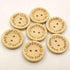 50Pcs Buttons Round 2 Holes Handmade with Love Letter Wooden Button DIY Sewing Decor - 15mm, Sewing Buttons...