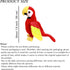 7.9" Parrot Stuffed Animal Plush Cute Small Bird Toy Gifts for Girls Boys, Red...