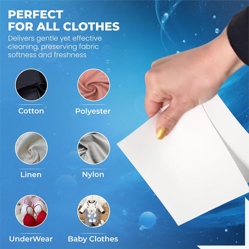 Laundry Detergent Sheets - Eco-Friendly, Biodegradable, Mess-Free, Concentrated Laundry Solution - No Plastic Waste, Easy to Use, Travel-Friendly ...