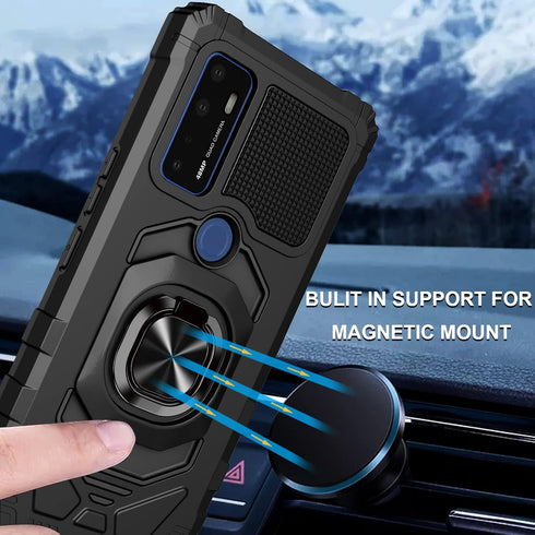 Ailiber for AT&T Radiant Max 5G 6.8"/Cricket Dream 5G /AT&T Fusion 5G/Cricket Innovate 5G Phone Case with Screen Protector, Ring Magnetic Car Moun...