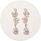 SWEEETV Bridal Wedding Earrings for Brides Bridesmaides-Marquise Teardrop Earrings for Women, Cubic Zirconia Drop and Dangle Earrings for Prom or ...