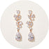 SWEEETV Bridal Wedding Earrings for Brides Bridesmaides-Marquise Teardrop Earrings for Women, Cubic Zirconia Drop and Dangle Earrings for Prom or ...
