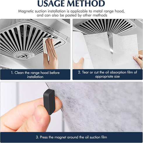 DOITOOL Range Hood Filter Paper Sheets Anti Oil Oil Proof Paper Stickers Range Machine Grease Filters Cooker Hood Extractor Fan Kitchen Tools (100...