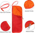 Wet Umbrellas Bag 59/5"x5" Thicker Chenille Folding Umbrellas Sleeve Cover Portable Waterproof Case for Storage Carry Travel Home Outdoor, Red......