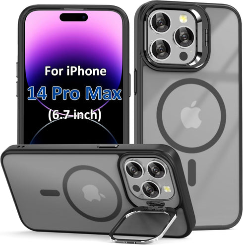 for iPhone 14 Pro Max Case, with Kickstand, Magnetic Phone Case Compatible with MagSafe, Military-Grade Heavy Duty Protection Phone Case for iPhon...