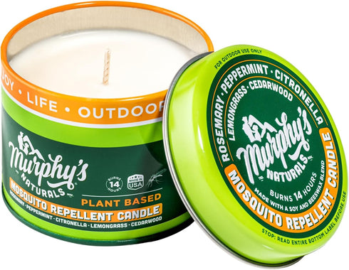 Murphy’s Naturals Mini Mosquito Repellent Candle Trio Pack | Made with Plant Based Essential Oils Like Citronella | 14 Hour Burn Time Per Candle...
