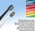 Flossing Toothbrush Head Replacement, 3 Count, Sonic Tooth Brushes and Water Flosser Combo Water-Pick Brush Heads (Compact Size, Black)...