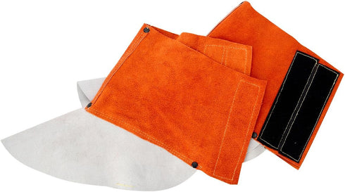 QeeLink Leather Welding Spats - Heat and Abrasion Resistant Welding Boot Covers - Shoes Protectors - Welding Gaiters, 1 Pair...
