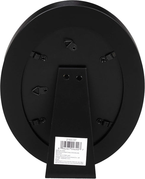 Malden International Designs Classic Oval Black Wood Picture Frame, 5x7, Black...