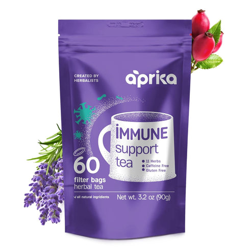 Immunity Booster Decaffeinated Tea Bags, Pure Herbal Immunity Blend - Lemon Balm, Peppermint, Chamomile, Lavender. Immune Support Supplement - 60 ...