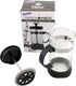 Dependable Industries inc. Essentials 12 Ounce Glass French Press Coffee & Tea Brewer - Single Cup, 3 Cup Espresso Compact, Durable, Easy to Use...