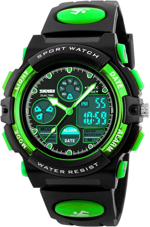Dayllon Kids Digital Watch Outdoor Sports 50M Waterproof Electronic Watches Alarm Clock 12/24 H Stopwatch Calendar Boy Girl Wristwatch...