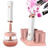 Senbowe Upgraded Makeup Brush Cleaner and Dryer Machine, Electric Cosmetic Automatic Brush Spinner with 8 Size Rubber Collars, Wash and Dry in Sec...