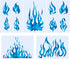 5 Sheets Flame Stencil Airbrush Flame Fire Stencil Fire Reusable Templates Painting Decor Template for Arts Window Wall Crafts Painting Decoration...