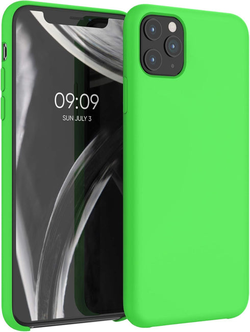 kwmobile Case Compatible with Apple iPhone 11 Pro Max Case - TPU Silicone Phone Cover with Soft Finish - Lime Green...