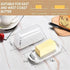 Butter Dish with Lid, Airtight Butter Dish for Countertop and Refrigerator,Microwave/Dishwasher Safe, Plastic Butter Keeper Tray for West/ East Co...