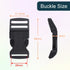 10Pack 1"(26mm) Contoured Plastic Side Release Buckles, Paracord Buckles for Backpack Straps Paracord Bracelet Pet Collar...