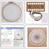 BENBO Embroidery Kits for Beginners with Pattern, Dandelion Hand Embroidery Cross Stitch Needlepoint Crafts with Color Pattern Cloth, 15cm Bamboo ...