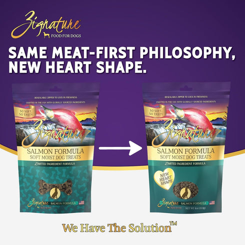 Zignature Salmon Soft Moist Treats for Dogs...