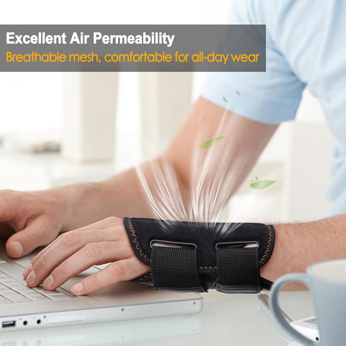 Ztl Carpal Tunnel Wrist Brace for Men Women Pain Relief, Upgraded Breathable Wrist Splint Night Support with Adjustable Straps, Hand Brace for Ten...