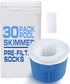 30-Pack Swimming Pool Filter Skimmer Socks for Inground & Above Ground Pool Fine Mesh Leaves Pollen Catcher Debris Pre-Filter Scum Sock, Pool Bask...