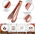 12 Pieces Mini Serving Tongs Small Tongs Serving Utensils, Ice Tongs Mini Sugar Tongs, Small Tongs for Appetizers, 5 Inch and 4 Inch(Rose Gold)...