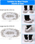 8 Pcs Mop Slippers Socks Floor Cleaning,Microfiber Shoe Covers dust Washable Reusable for Woman Man House Kitchen (Grey)...