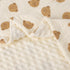 Fluffy-Backed Swaddle Blankets Baby Double Layer Muslin 100% Cotton Front Nursery Plush Dotted Fleece Back Receiving Bed Quilt Blanket for Unisex ...