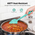 U-Taste Silicone Baking Spatula Set: 600ºF High Heat Resistant, Food Grade Flexible Rubber Kitchen Cooking Mixing Scraper, Food Grade Seamless Ute...