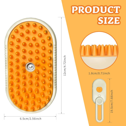 Spray Cat Brush for Shedding - Cat/Dog Steam Brush, Cat Bath Brush, Pet Steam Brush, Cat Brush with Water - Pet Spray Hair Comb, Cat Hair Brush wi...