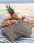Brown Black Outdoor Pillow Cover 18x18 Inch Cushion Sham Case, Waterproof Decorative Square Throw Pillowcase for Outside Garden Patio Porch Couch ...