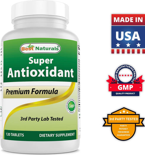 Best Naturals Super Antioxidant Formula 120 Tablets...