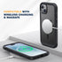 Diaclara Magnetic Designed for iPhone 15 Case, Compatible with MagSafe Built-in Touch Sensitive Anti-Scratch Screen Protector, with Camera Lens Pr...