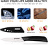 Paring Knife, Classic 4 inch Ceramic Paring Knife with Sheath Cover, Fruit and Vegetable knife,Longer Sharp Rust Proof Stain Resistant...