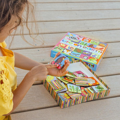 eeBoo: Life on Earth, Memory & Matching Game, Developmental and Educational, 24 Pairs to Match, Single or Multiplayer Function, for Ages 3 and up...